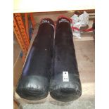 2 X LONSDALE 5 FT LEATHER PUNCH BAGS