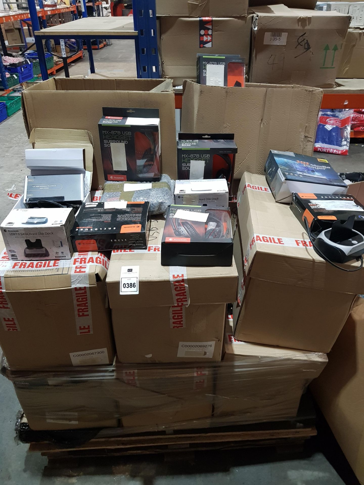 1 X FULL PALLET MIXED ELECTRONIC LOT CONTAINING DYNAMODE FULL HP 1080P MEDIA PLAYERS - SURROUND