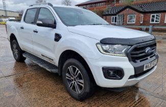 WHITE FORD RANGER WILDTRAK ECOBLUE 4 DIESEL PICKUP 1996CC FIRST REGISTERED 17/3/2020 REG NO: MA20VCE