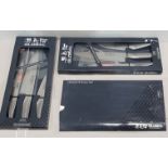 2 X BRAND NEW GLOBAL CROMOVA STAINLESS STEEL KITCHEN KNIFE SETS RRP £295 PER SET - TOTAL £580 (NOTE: