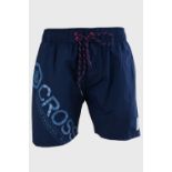 10 X BRAND NEW MEN'S PACIFIC CROSS HATCH SWIM SHORTS IN NAVY BLUE SIZE XL , RRP £19.99 TOTAL £199.9