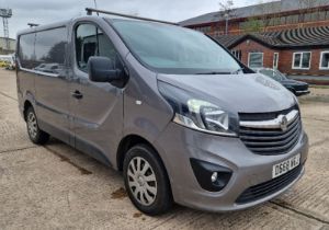 GREY VAUXHALL VIVARO 2700 SPORTIVE CDTI DIESEL PANEL VAN 1598CC FIRST REGISTERED 19/12/2018 REG: