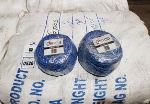 170 X BRAND NEW DIVCHI TARPAULIN POLYPROPYLENE BLUE ROPE - RRP £ 3.59 PP - TOTAL RRP £ 610.00 ( 6 MM