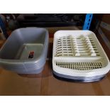 50 X BRAND NEW SETS OF 6 ADDIS DRAINING RACKS IN ASSORTED COLOURS TO INCLUDE WHITE / GREY / BLACK