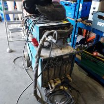 1 X WELDSPARES S612 WELDER WITH 3 WELDING MASKS AND 2 ROLL OF COPPER WIRE - INCLUDES ALL POWER LEADS