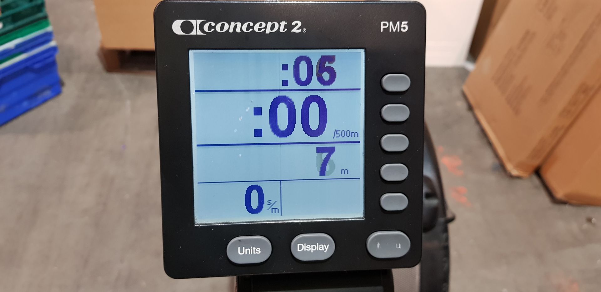 1 X CONCEPT 2 INDOOR ROWER - PM5 PERFORMANCE MONITOR - ADJUSTABLE FLEXFOOT FOOT RESTS - ALLUMINIUM - Image 2 of 2