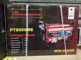 1 X POWER GENERATOR (PT8500WE) PETROL GENERATOR - 220 V