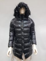 5 X BRAND NEW WOMEN'S BRAVE SOUL HIGH SHINE LONGLINE COAT IN BLACK SIZE 10 RRP £59.99 TOTAL £299.95