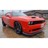 ORANGE CHALLENGER HELLCAT REG NO: H611CAT MILEAGE: 51,184 ENGINE SIZE: 6400CC 1ST REGISTERED: 01/