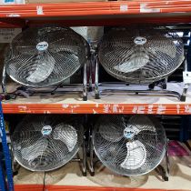 8 X CLARKE AIR ELECTRIC FANS - 50 CM DIAMETER