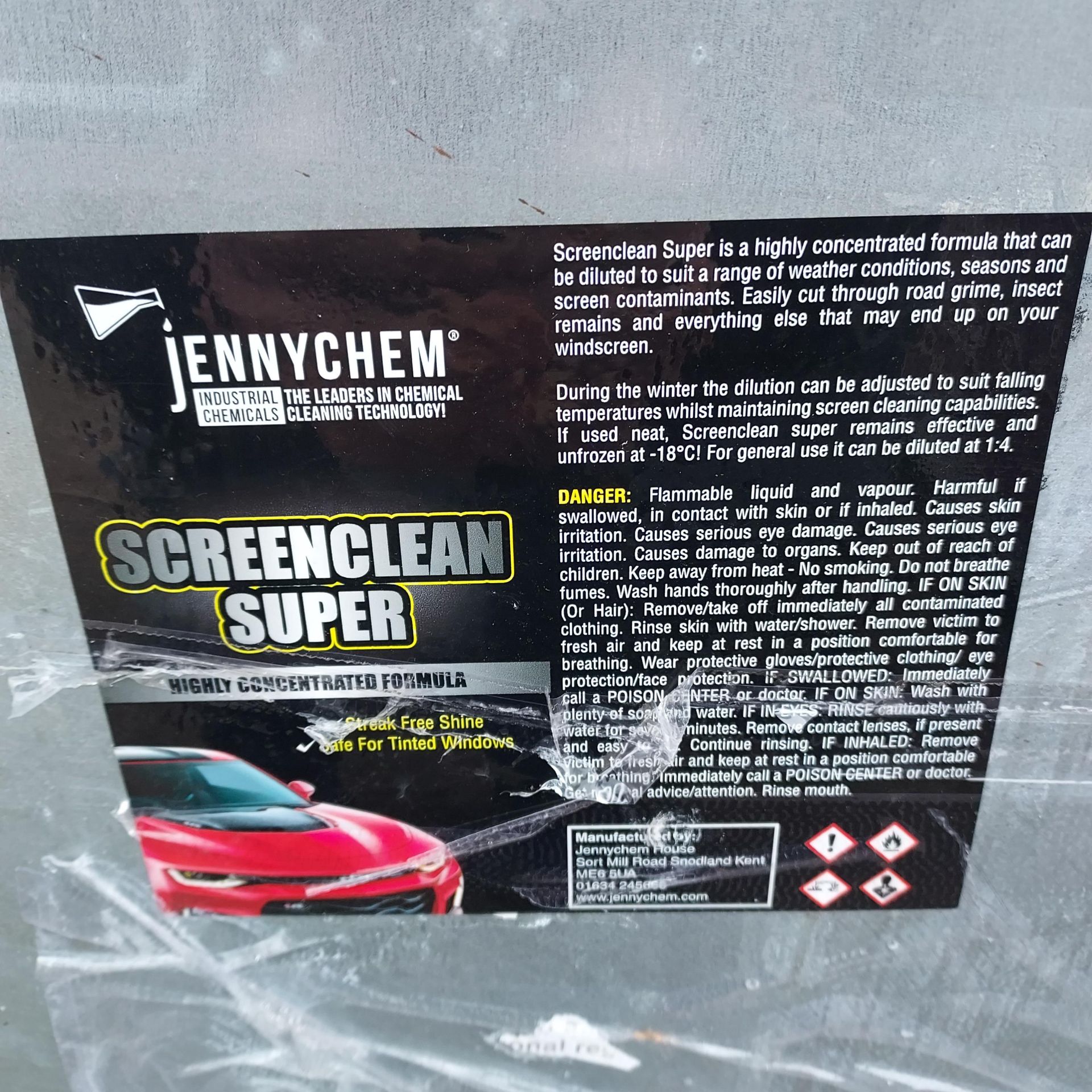 1000 LITRE BRAND NEW SCREENCLEAN SUPER - HIGHLY CONCENTRATED FORMULA - STREAK FREE SHINE - SAFE - Image 2 of 2