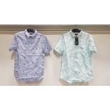 18 X BRAND NEW MIXED MEN'S SHORT SLEEVE SHIRT'S THIS INCLUDES 6 BRAVE SOUL SHIRT'S SIZE MEDIUM