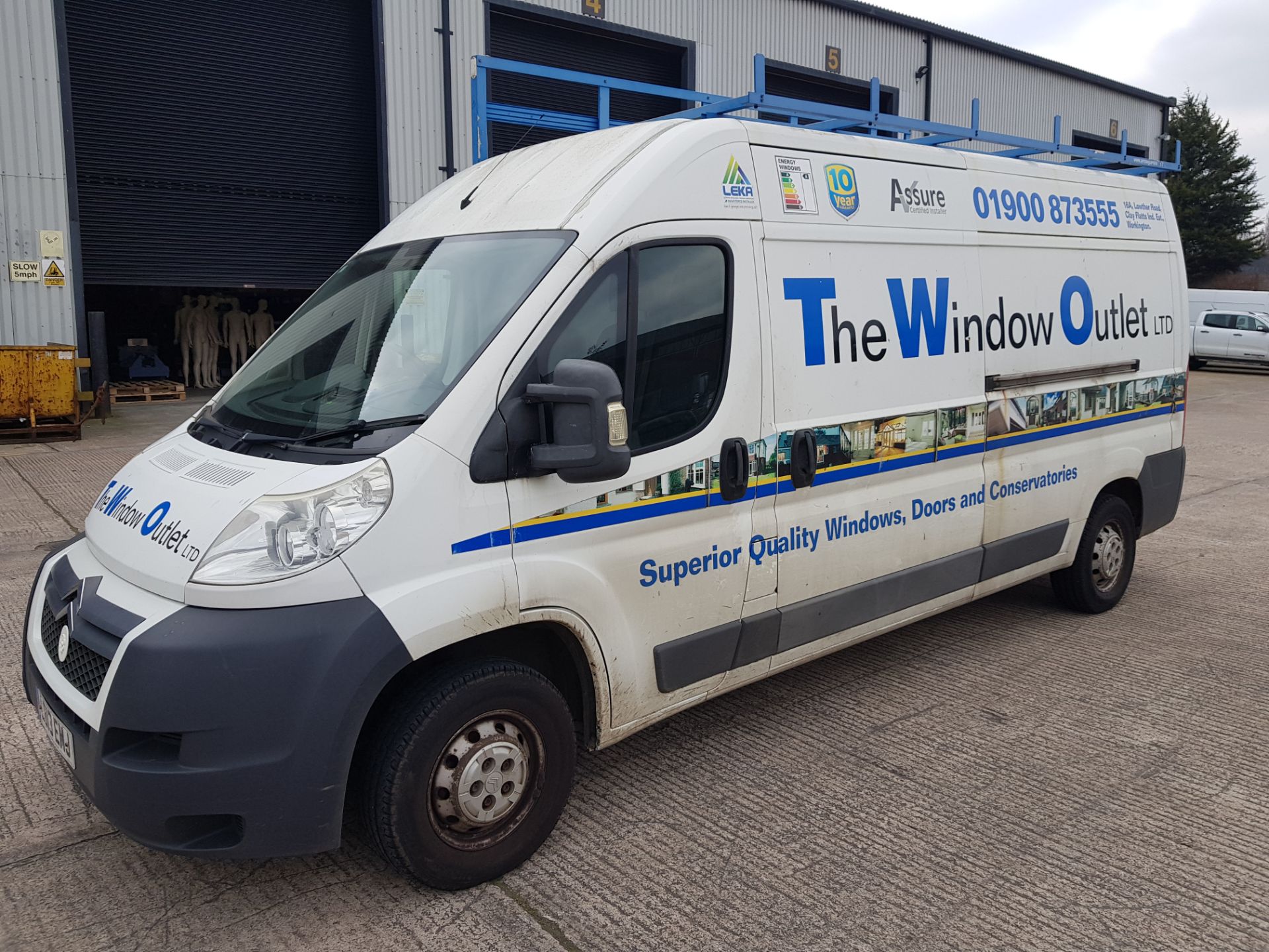 WHITE CITROEN RELAY 35 L3H2 ENTERPRISE DIESEL PANEL VAN 2198CC FIRST REGISTERED 12/7/2013 REG: - Image 2 of 9