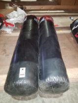 2 X LONSDALE 5 FT LEATHER PUNCH BAGS