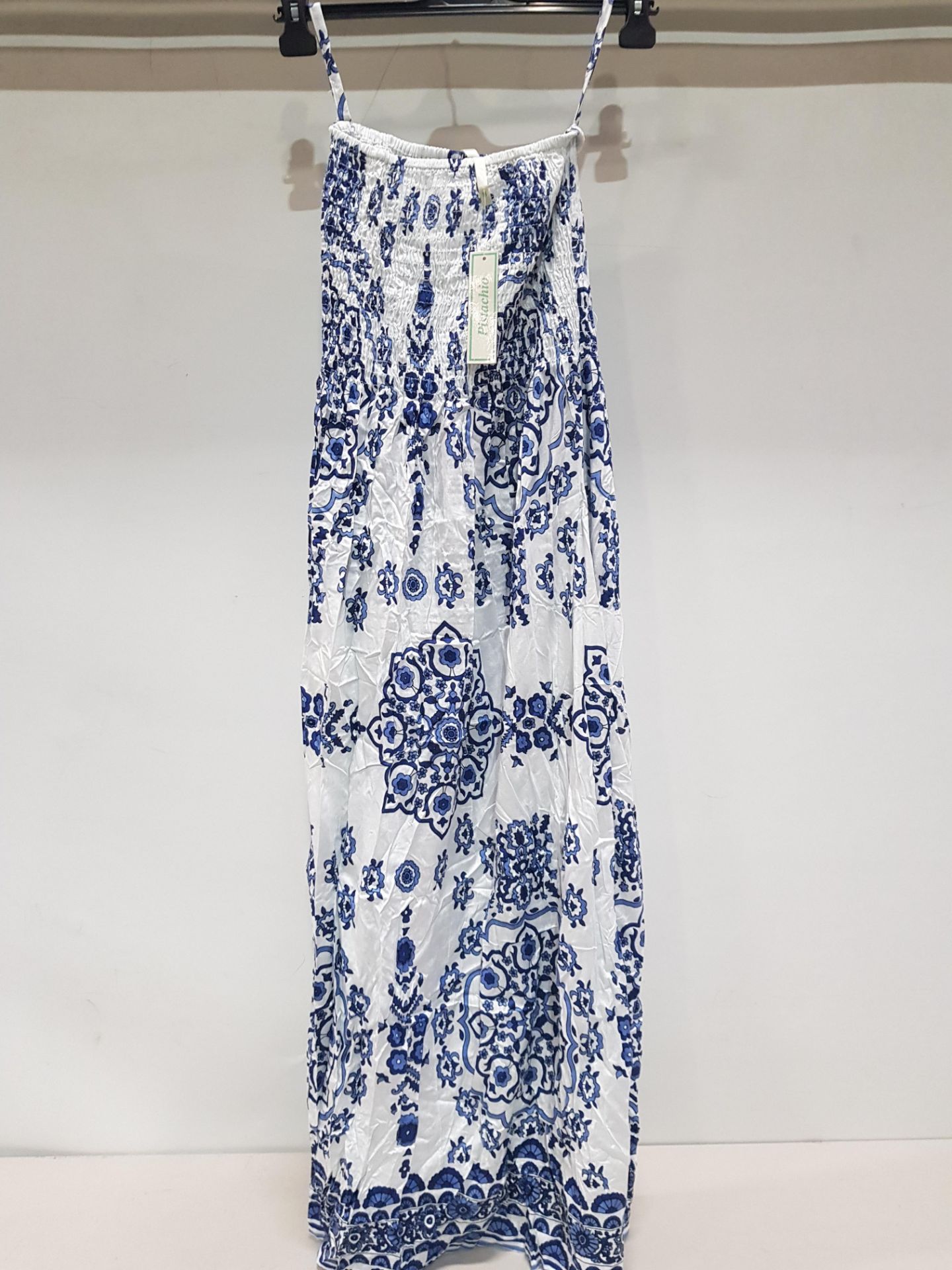 9 X BRAND NEW PISTACHIO BLUE PAISLEY SUMMER DRESS SIZE SMALL RRP £24.99 TOTAL £224.91