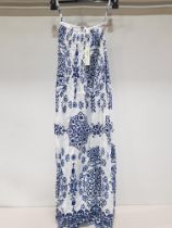9 X BRAND NEW PISTACHIO BLUE PAISLEY SUMMER DRESS SIZE SMALL RRP £24.99 TOTAL £224.91