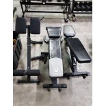 3 PIECE MIXED GYM LOT CONTAINING 2 X INCLINE BENCHES AND 1 X BACK HYPER EXTENSION BENCH