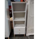 1 X MARLOW OPEN STORAGE UNIT IN CASHMERE OAK - ( SIZE : W 64 CM X D 36 CM X H 179 CM ) ( PLEASE NOTE