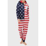 12 X BRAND NEW MEN'S DEZ AMERICAN FLAG ALL IN ONE SIZES 2 SMALL , 4 MEDIUM , 4 LARGE AND 2 EXTRA