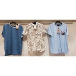11 X BRAND NEW BRAVE SOUL MEN'S SHIRTS IN MIXED STYLES AND SIZES - RRP TOTAL £208.89