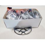 144 X BRAND NEW PORTWEST SAFETY EYE PROTECTION GLASSES IN GRAY IN ONE LARGE BOX