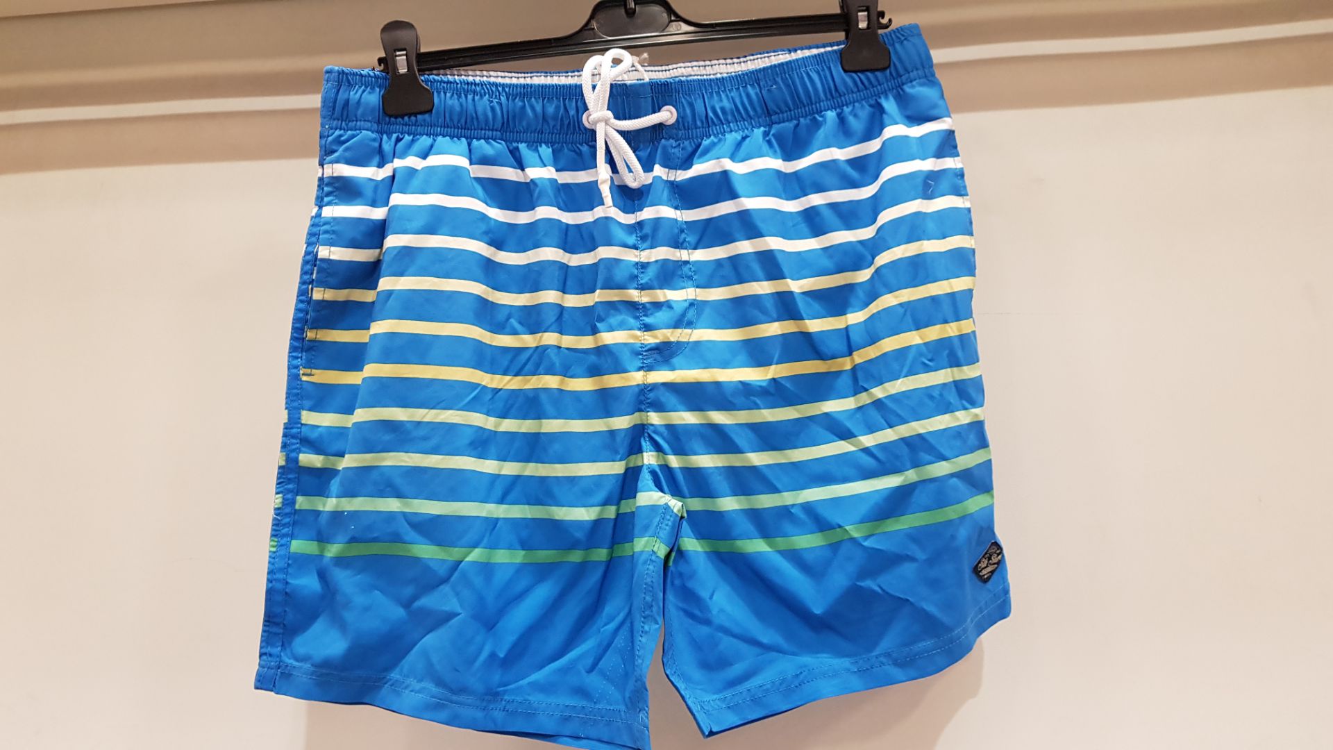 12 X BRAND NEW SOUTH BEACH MEN'S SWIM SHORTS IN BLUE SIZES 6 L AND 6 XL - RRP TOTAL £227.88