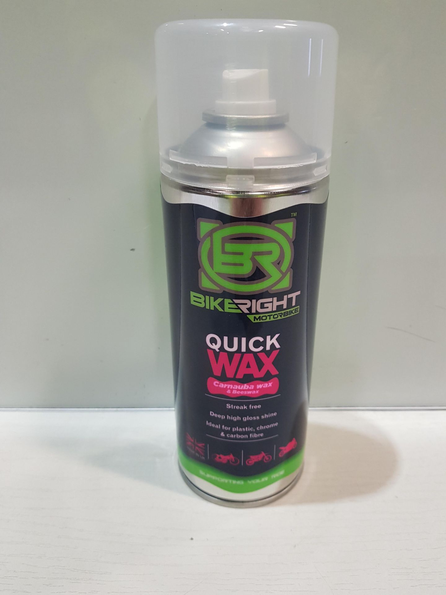 96 X BRAND NEW BIKERIGHT QUICK WAX - STREAK FREE -CARNAUBA WAX AND BEESWAX - IDEAL FOR PLASTICS /