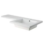 10 X COOKE & LEWIS ARDESIO RIGHT HAND BASINS SIZE : HEIGHT 3 CM / WIDTH 48 CM / LENGTH 107 CM (