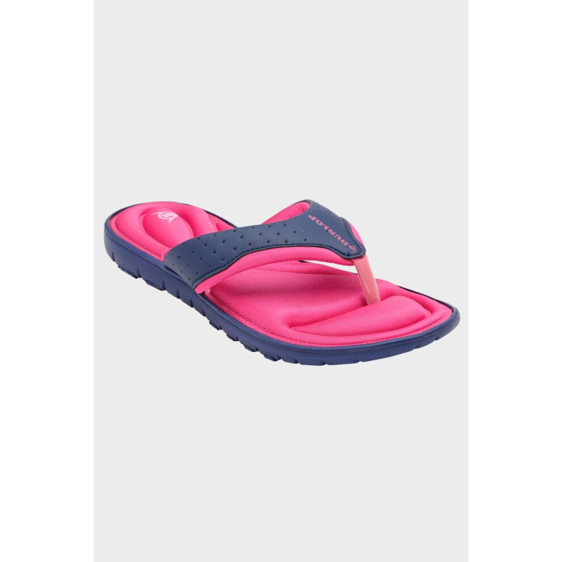 12 X BRAND NEW DUNLOP MEMORY FOAM CUSHIONED TOE POST FLIP FLOPS - (DLP505 ) - ALL IN NAVY/ - Image 2 of 3