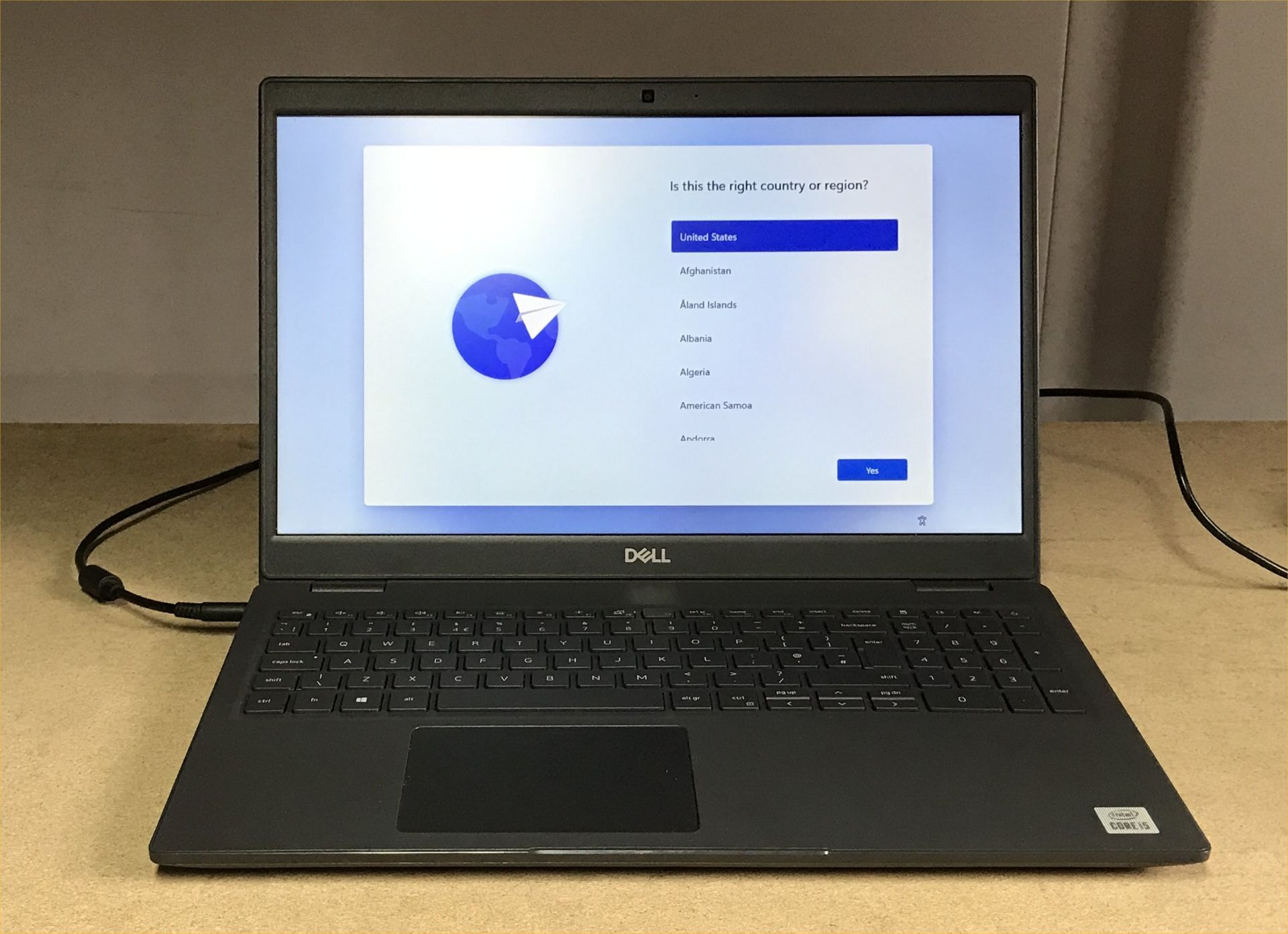DELL LATITUDE 3510 LAPTOP, INTEL i5-10210U CPU, 8GB RAM, 1TB HDD WITH CHARGER (DATA WIPED &