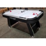1 X BRAND NEW BOXED DUNLOP 6 FT AIR HOCKEY TABLE WITH 240 V FAN MOTOR - INCLUDES SCORER / PUSHERS