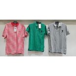 11 X BRAND NEW POLO ASSN T SHIRTS MIXED STYLES AND SIZES RRP TOTAL £379