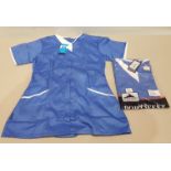 20 X BRAND NEW PORTWEST LADIES MODERN TUNIC IN HAMILTON BLUE SIZE LARGE IN ONE BOX