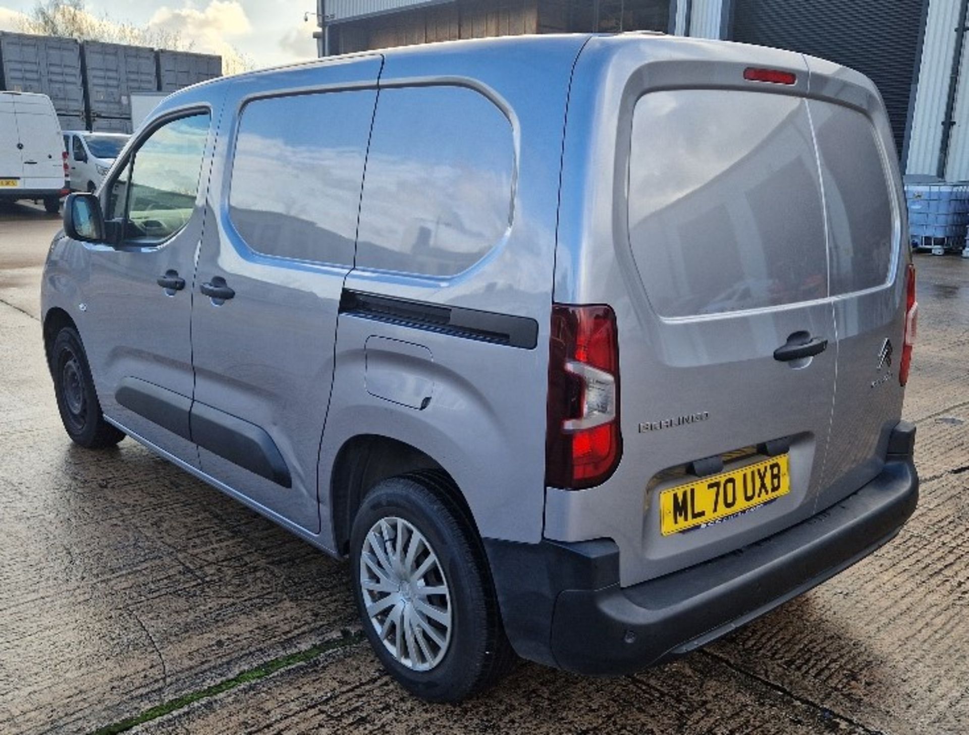 GREY CITROEN BERLINGO 650 EN-PRISE BHD DIESEL PAN VAN 1500CC FIRST REGISTERED 30/9/2020 REG: ML70UXB - Image 4 of 8