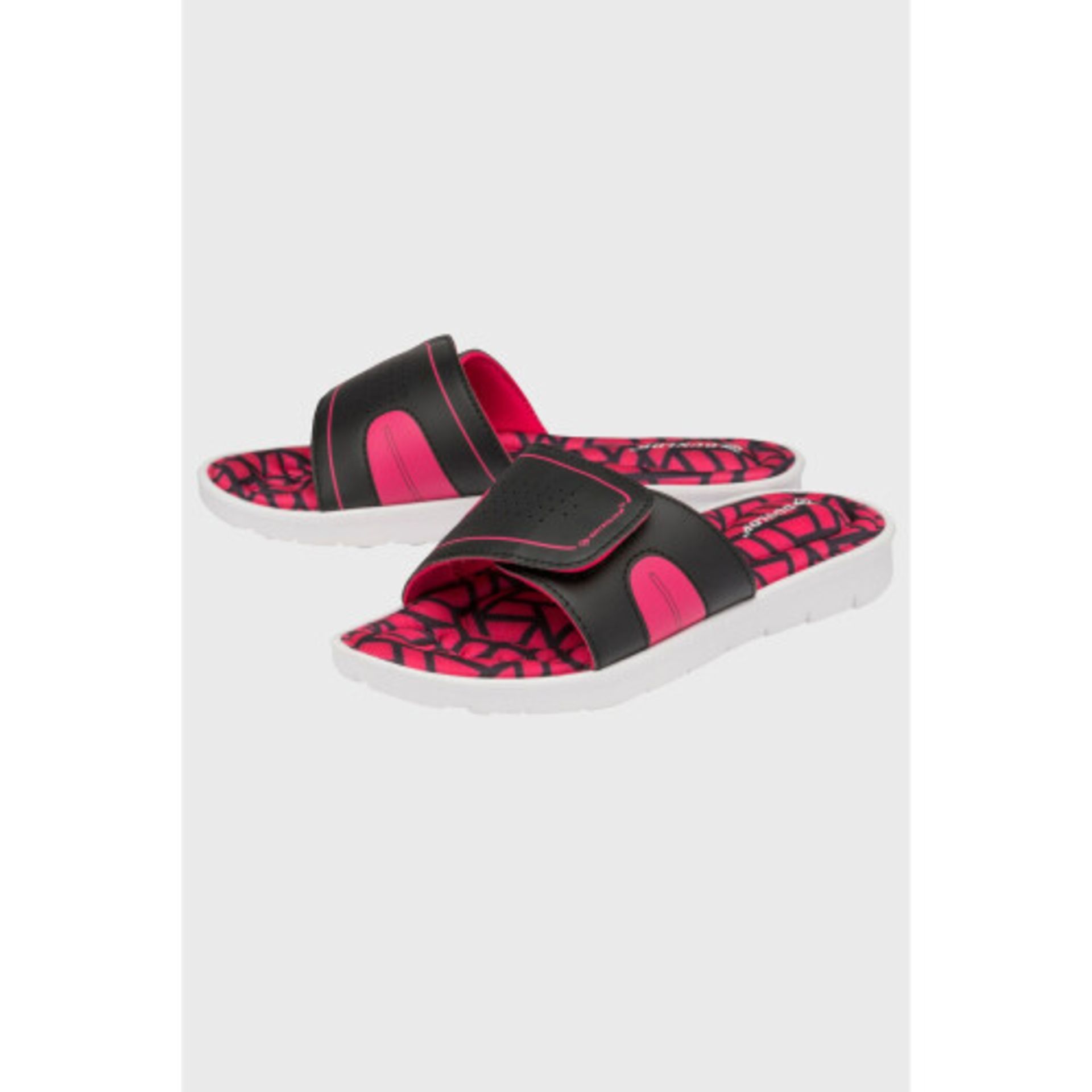 14 X BRAND NEW DUNLOP ADJUSTABLE MEMORY FOAM SLIDERS - ALL IN BLACK AND FUCHSIA - IN VARIOUS SIZES