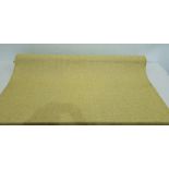 1 X ONE ROLL OF PURE WOOL CURTAIN FABRIC BRAND - CHESS DESIGN - BREAMAR COLOURWAY - MUSTARD 137 CM