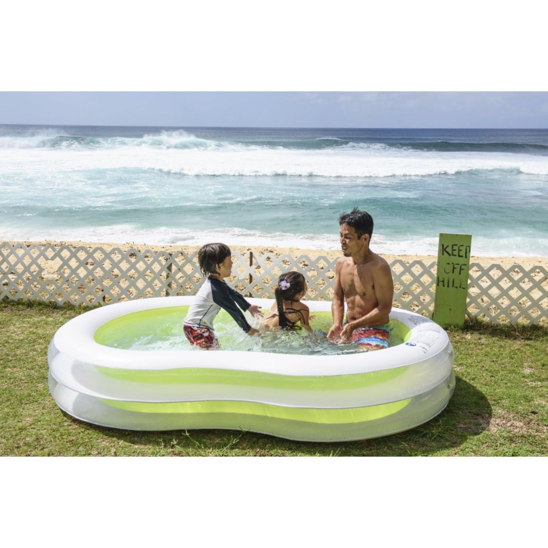 6 X BRAND NEW JILONG GIANT FIGURE OF 8 POOL - 2 INFLATABLE RINGS FOR STABLE AND SECURE POSITION (
