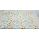 1 X ONE ROLL OF EMBROIDED CURTAIN FABRIC BRAND - ILIV DESIGN - UNKNOWN COLOURWAY TEAL- GREEN 137