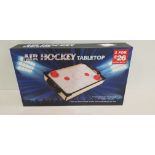 48 X BRAND NEW AIR HOCKEY TABLETOP GAME - INCLUDES 2 PUCKS AND 2 PUSHERS SIZE : 48 CM X 28 CM X 6.