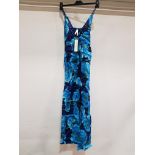 12 X BRAND NEW PISTACHIO SUMMER DRESSES IN BLUE FLORAL COLOUR 6 X SIZE SMALL / 6 X SIZE MEDIUM RRP £