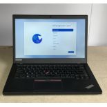 LENOVO T450S LAPTOP - INTEL Is-5300 CPU, 8GB RAM, 128GB SSD (N0 CHARGER) - DATA WIPED & WINDOWS 11