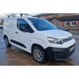 WHITE CITROEN BERLINGO 1000 EPRISE PRO DIESEL PANEL VAN 1500CC FIRST REGISTERED 27/5/2022 REG: