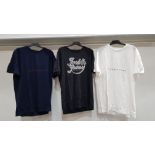 17 X BRAND NEW JACK & JONES T SHIRTS IN WHITE , NAVY AND BLACK IN MIXED SIZES - RRP TOTAL £204