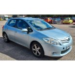 BLUE TOYOTA AURIS TR D-4D DIESEL 5 DOOR HATCHBACK 1364CC FIRST REGISTERED 29/1/2011 REG: FP60RZE