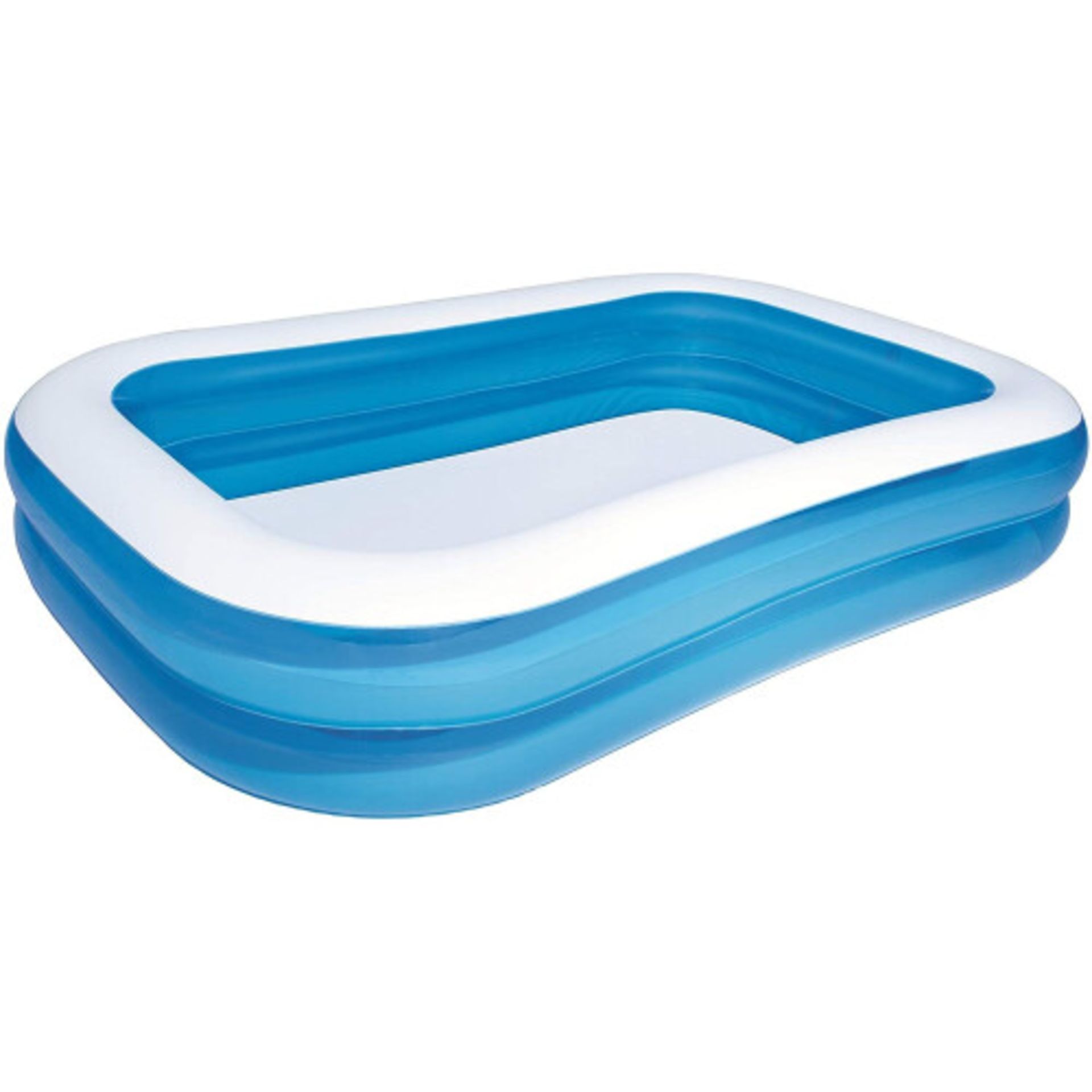 6 X BRAND NEW BESTWAY SPLASH AND PLAY LARGE FAMILY INFLATABLE SWIMMING POOL (2.62 M X 1.75 M X 51 CM - Image 2 of 2