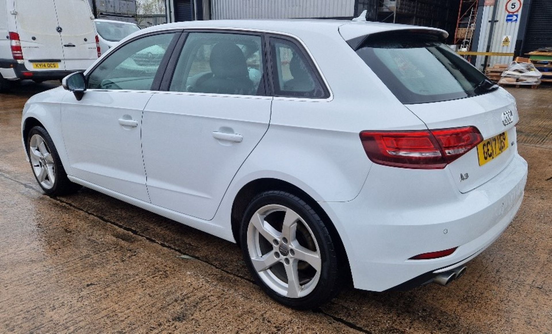 WHITE AUDI A3 SPORT TDI S-A (DIESEL), REG NO: GC17 UEP MILEAGE: 141,263 ENGINE SIZE: 1968CC 1ST - Image 4 of 9