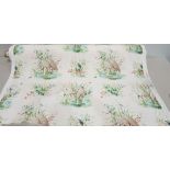 1 X ONE ROLL OF PRINTED VELVET CURTAIN FABRIC BRAND - ILIV DESIGN - WATER BIRDS COLOURWAY -