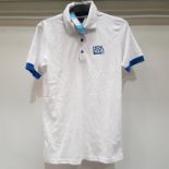 18 X BRAND NEW HENLEY HYPERBOLIC POLO IN WHITE SIZE EXTRA SMALL - RRP TOTAL £269.82