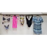 100 X BRAND NEW MIXED CLOTHING LOT CONTAINING SOUTH BEACH BROOKLYN-WAFFLE KNIT VESTS / DAVID COSTUME