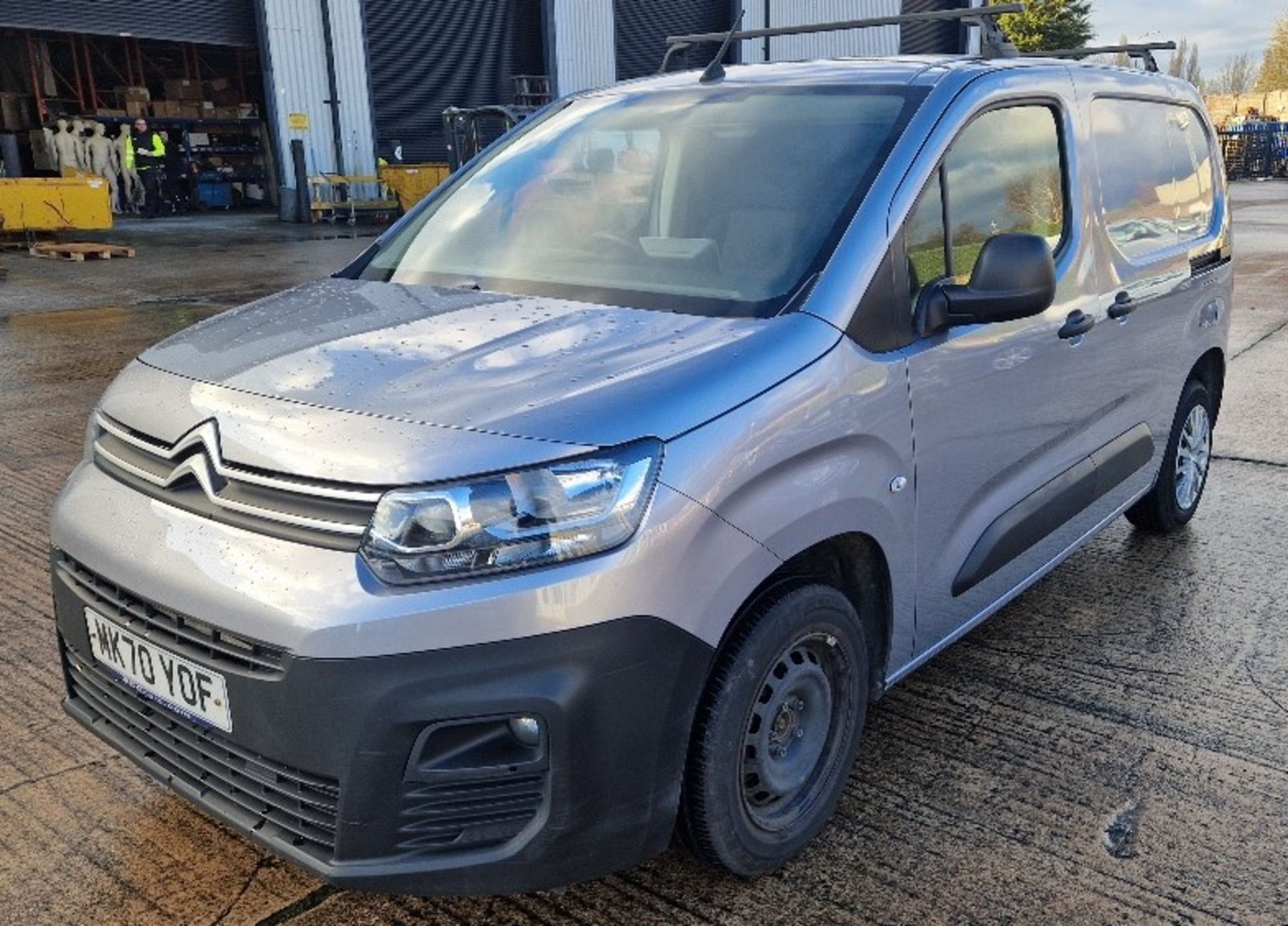 GREY CITROEN BERLINGO 650 EN-PRISE BHD DIESEL PANEL VAN 1500CC FIRST REGISTERED 30/9/2020 REG: - Image 2 of 8